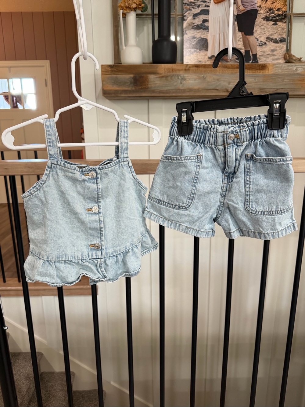 Zara Light Blue Denim Girls' Shorts